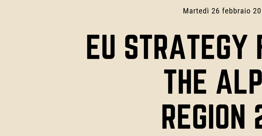 EU Strategy for the Alpine region 2019