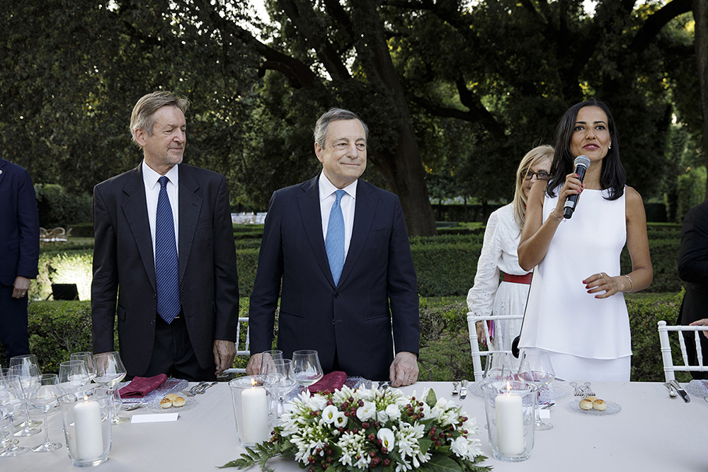 Cena dei Corrispondenti della Stampa Estera con il Presidente del Consiglio dei Ministri Mario Draghi
