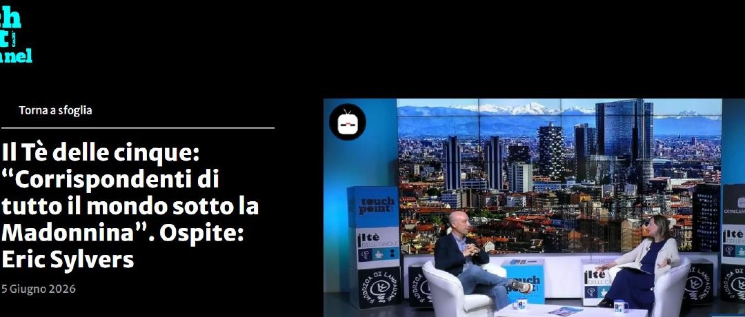 Eric Sylvers ospite a Il Tè delle cinque: “Corrispondenti di tutto il mondo sotto la Madonnina”